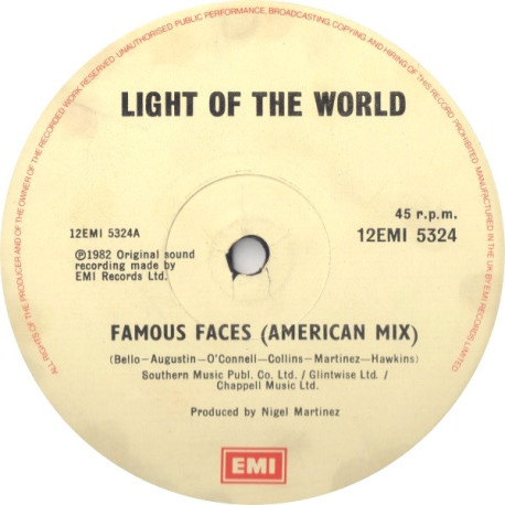 Light Of The World - Famous Faces (American Mix / Original Mix) / Get On Board