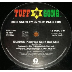 Bob Marley - Exodus (Kindread Spirit Remix) / Why Should I (Bone Remix) Vinyl Promo