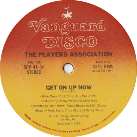 Players Association - Let Your Body Go / Get On Up Now