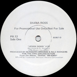 Diana Ross - Upside Down (Original Mix) / Rick James - Big Time (Long Version) Vinyl Promo
