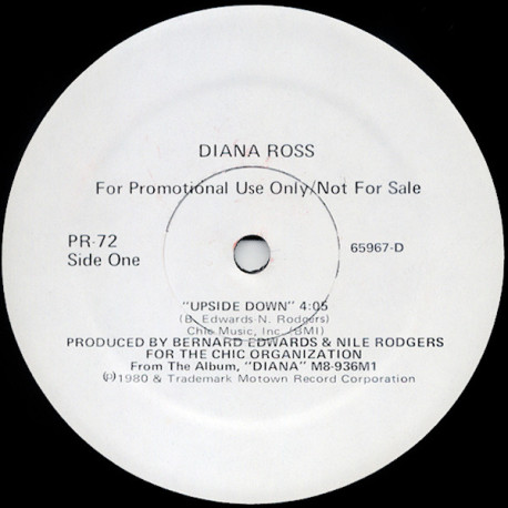 Diana Ross - Upside Down (Original Mix) / Rick James - Big Time (Long Version) Vinyl Promo