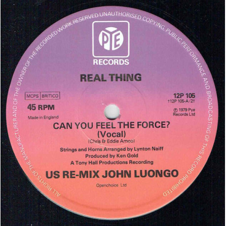Real Thing - Can You Feel The Force (John Luongo US Remix / John Luongo Instrumental)