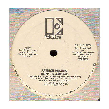 Patrice Rushen - Dont Blame Me (Full Length Version) / The Funk Wont Let You Down (Vinyl Promo)