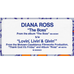 Diana Ross - The Boss (Full Length Mix) / Lovin Livin & Givin (Full Length Mix)