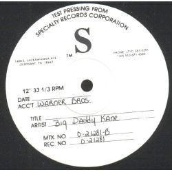 Big Daddy Kane - Smooth Operator (Vocal / Dub) / Warm It Up Kane (Vocal / Dub) 12" Vinyl Record