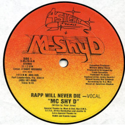 MC Shy D - Rapp will never die (Club Mix / Vocal / Instrumental) 12" Vinyl Record