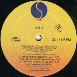 Ice T - I'm your pusher (LP Version / Inst / Acappella) / Girls L.G.B.N.A.F  (LP Version / Inst / Acappella)