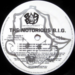 Notorious BIG - One more chance  (Edit 1 / Edit 2 / Hip Hop mix / Hip Hop inst / Hip Hop edit / Inst) 12" Vinyl Record