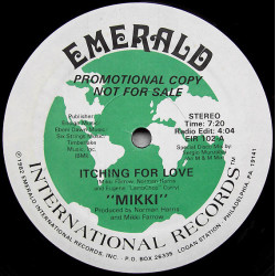 Mikki - Itching For Love (Long Version / Dub Mix / Radio Edit) Vinyl Promo