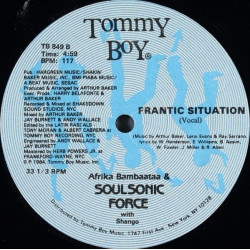 Afrika Bambaataa And The Soulsonic Force - Frantic Situation (Vocal Mix / Instrumental / Frantic Mix)