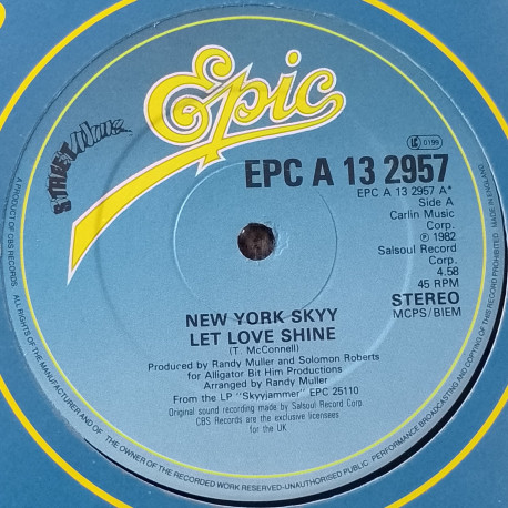 New York Skyy - Lets Celebrate (Shep Pettibone Remix) / Let Love Shine / Wont You Be Mine