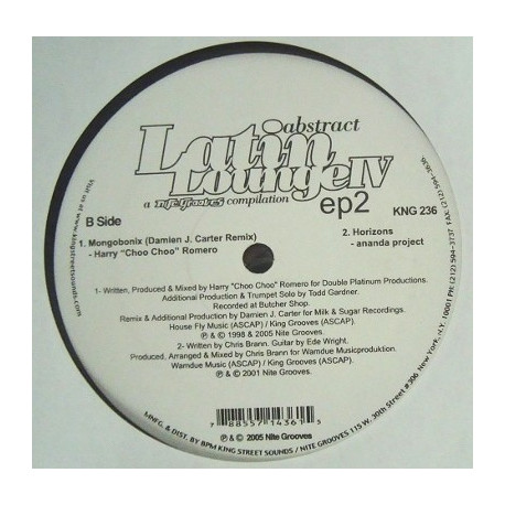 Abstract Latin Lounge IV EP 2 - featuring Harry Choo Choo Romero "Mongobonix" (Damien J Carter Remix) / Ananda Project "Horizons