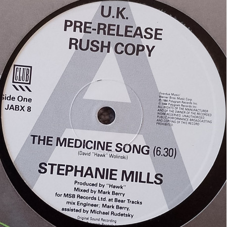 Stephanie Mills - Medicine Song (Mark Berry Extended Club Mix / Dub Version) Vinyl Promo