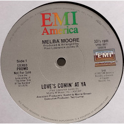 Melba Moore - Loves Comin At Ya (Extended Version / Edit Version) Vinyl Promo