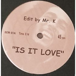 Bob Marley & The Wailers - Is This Love (Mr K Re Edit) One Sided Vinyl