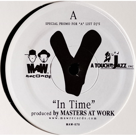 V - In Time (Masters At Work Mix / Masters At Work Dubb / Acappella) Vinyl Promo