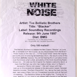 Ballistic Brothers - Blacker (Original Mix / The Good Times / Southern Discomfort) Vinyl Promo