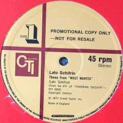 Lalo Schifrin - Theme From Most Wanted / Fatback - Im Fired Up (Vinyl Promo)