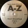 AZ - I dont give a fuck  (Original / Dirty) / Love me in a special way  (Original / Dirty) Vinyl 12" Record