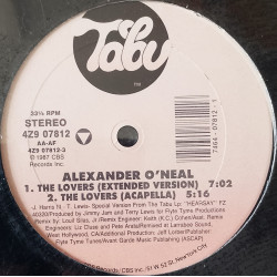Alexander ONeal - The Lovers (Extended Version / Acappella / Radio Edit / Instrumental) Still In Shrink Wrap Looks Unplayed