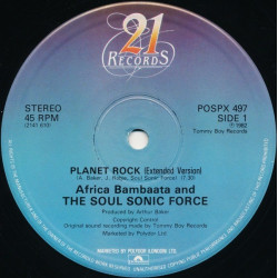 Afrika Bambaataa & The Soulsonic Force - Planet rock (Extended Version / Instrumental) 12" Vinyl Record