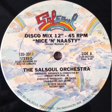 Salsoul Orchestra - Nice N Naasty (Walter Gibbons Mix) / Salsoul 3001 (Walter Gibbons Mix)