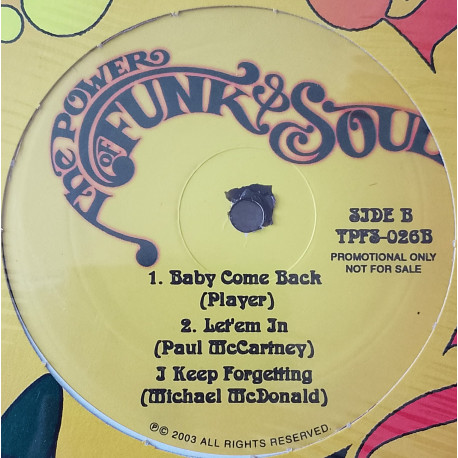 Player - Baby Come Back / Michael McDonald - I Keep Forgettin / Kenny Loggins - This Is It (6 Yacht Rock Classics On Vinyl)