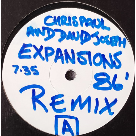 Chris Paul Featuring David Joseph - Expansions (86 Remix) Vinyl Promo