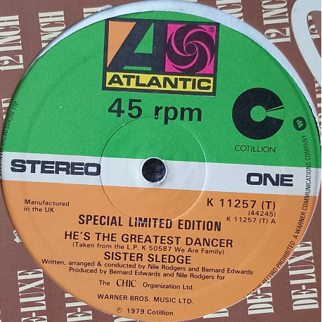 Sister Sledge - Hes The Greatest Dancer (Full Length Version) / Somebody Loves Me