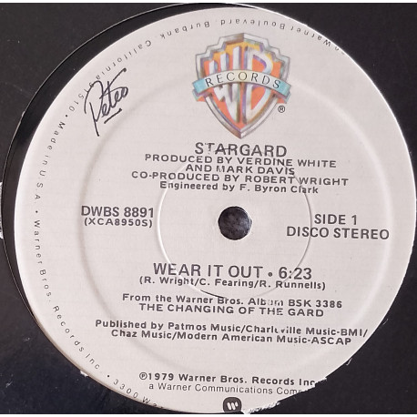 Stargard - Wear It Out (Disco Mix / Instumental) Sampled By Pete Heller On Big Love