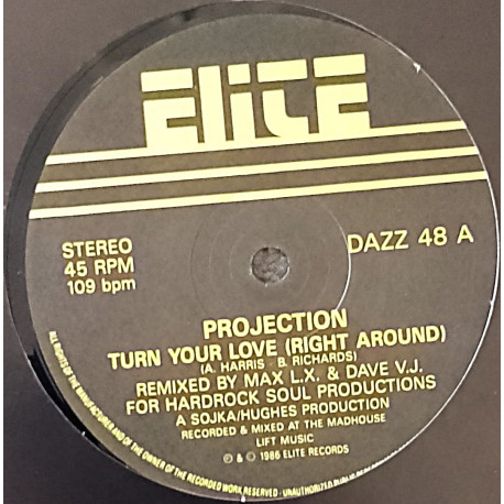 Projection - Turn your love right around (Max LX & Dave VJ Remix / Chris Madden Allstars Remix)