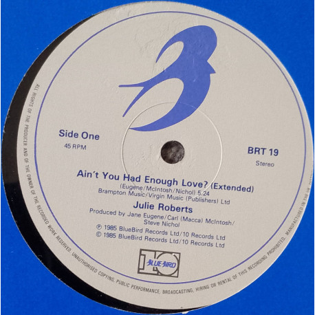 Juliet Roberts - Aint You Had Enough Love (Extended Version) / More Than One Night