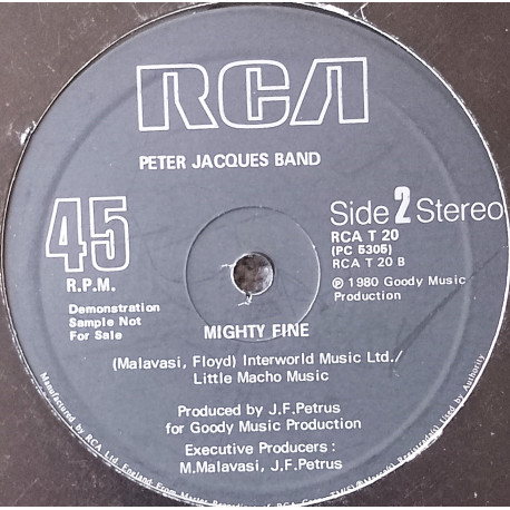 Peter Jacques Band - The Louder / Mighty Fine
