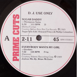 Deodato - Everybody Wants My Girl (Prime Cuts Remix) / Thompson Twins - Sugar Daddy (Prime Cuts Remix)  DJ Mixes