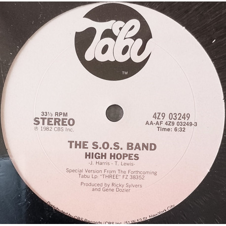 SOS Band - High Hopes (Extended Version) / Good & Plenty (Still In Shrink Wrap) Looks Hardly Played