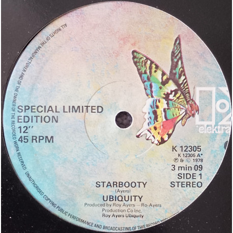 Ubiquity - Starbooty / Midnight After Dark (Roy Ayers Production)