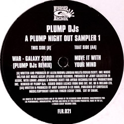War - Galaxy (Plump DJs 2000 Remix) / Move it with your mind (Plump DJs track) 12" Vinyl Promo