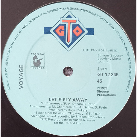 Voyage - Lets Fly Away / Kechak Fantasy