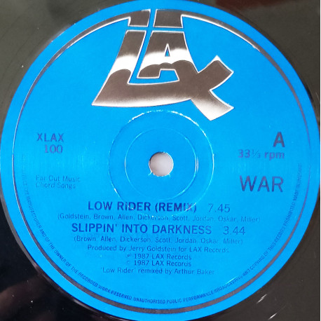 War - Low Rider (Original Version / Remix / Simon Harris Remix) / Slippin Into Darkness