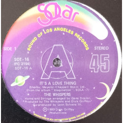 Whispers - Its A Love Thing (Full Length Version) / Girl I Need You