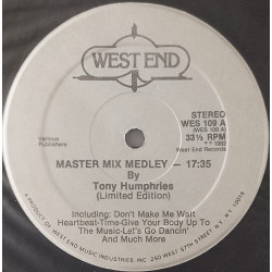 West End - Master Mix Medley By Tony Humphries. Tracklisting In The Description