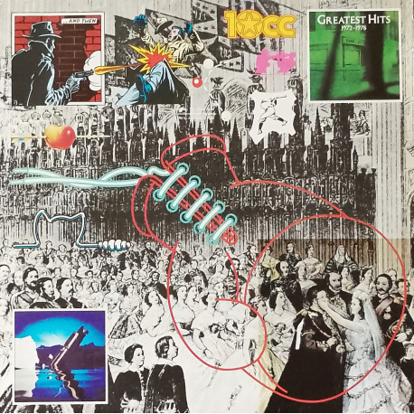 10CC - Greatest Hits (1972-1978) 12 Track LP. Rubber Bullets / Im Not In Love / Wall Street Shuffle / Im Mandy Fly Me / Donna