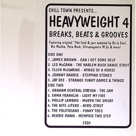 Chill Town Presents - Heavyweight 4 Breaks Beats & Grooves (James Brown / Les McCann / Erma Franklin / Johnny Harris)