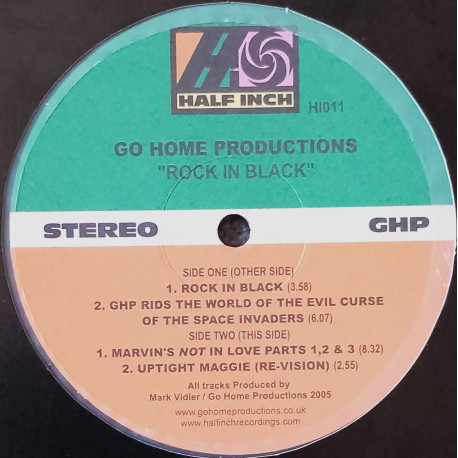 Go Home Productions – Rock In Black / Marvin's Not In Love Parts 1, 2 & 3 / Uptight Maggie (Re-Vision)