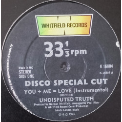 Undisputed Truth - You Plus Me Equals Love (Instrumental Version / 11 Min Original Disco Mix)