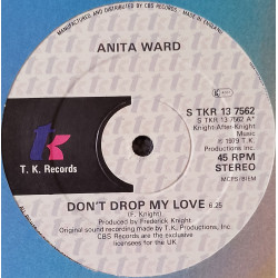 Anita Ward - Dont Drop My Love (Long Version) / You Lied