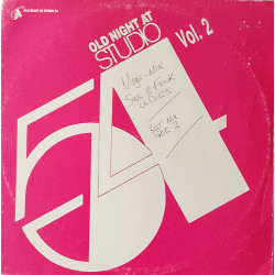 Old Night At Studio 54 - Vol 2 (Two Mixes By Mason & Smith). Writing On Cover See Pics.