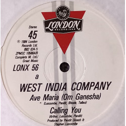 West India Company - Ava Maria (On Ganesha) / Calling You / Thieves Of Our Lovers Life / Vishnu Shlokas (Vinyl Promo)