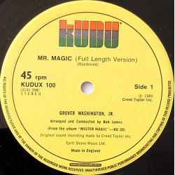 Grover Washington Jnr - Mr Magic (Full Length Version) / Sausalito (Full Length Version) 12" Vinyl Record