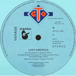 Voyage - Souvenirs (Full Length Version) / Lady America (A Larry Levan Favourite)